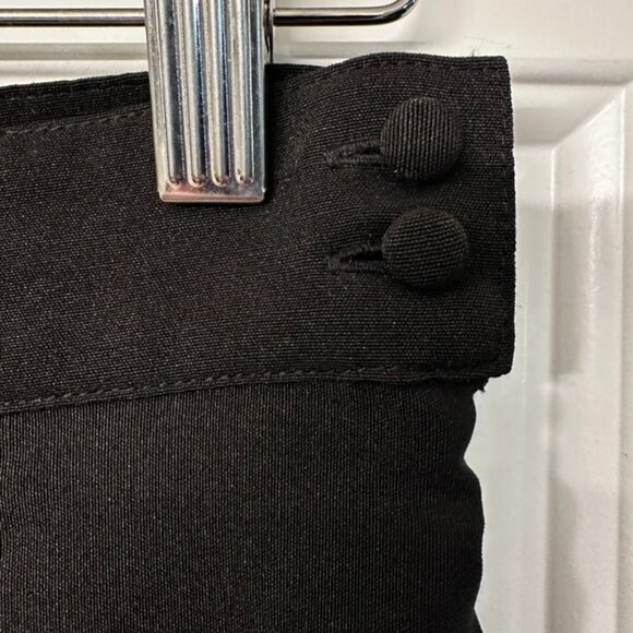 Black Tatyana Catwalk Pencil Skirt with Kick Pleat - Picture 5 of 9